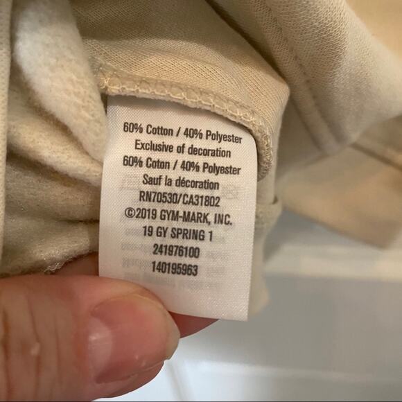 Gymboree Beige Sequins Happy face Emoji Sweatshirt small 5-6 - Picture 5 of 5